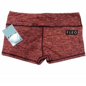 Fleo | Rosè Original Classic Pink Black Workout Booty Shorts Large